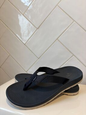 Chaco Lowdown Flip Flop Sandals Size 8 Navy Luvseat Thong Comfort EC